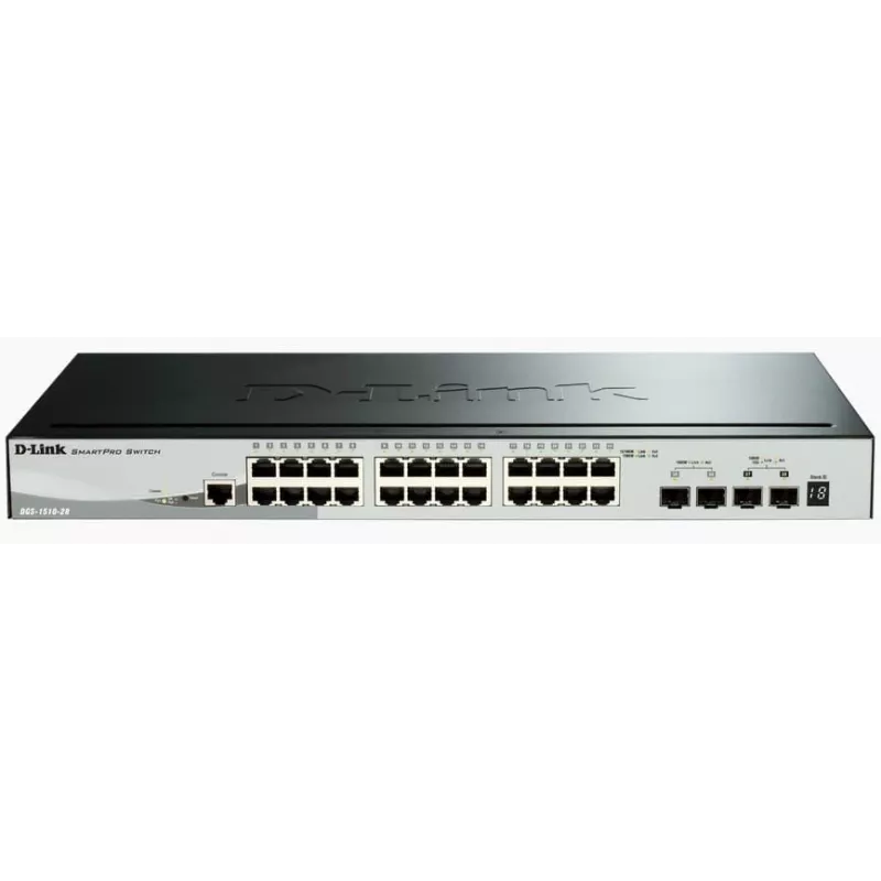 D-Link DGS-1510 valdomas L3 Gigabit Ethernet (10/100/1000) juodas
