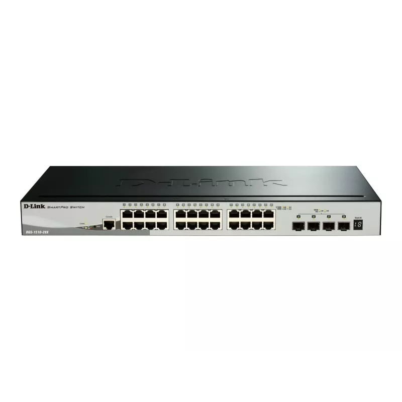 D-Link DGS-1510 valdomas L3 Gigabit Ethernet (10/100/1000) juodas