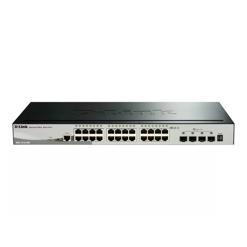 D-Link DGS-1510 valdomas L3 Gigabit Ethernet (10/100/1000) juodas
