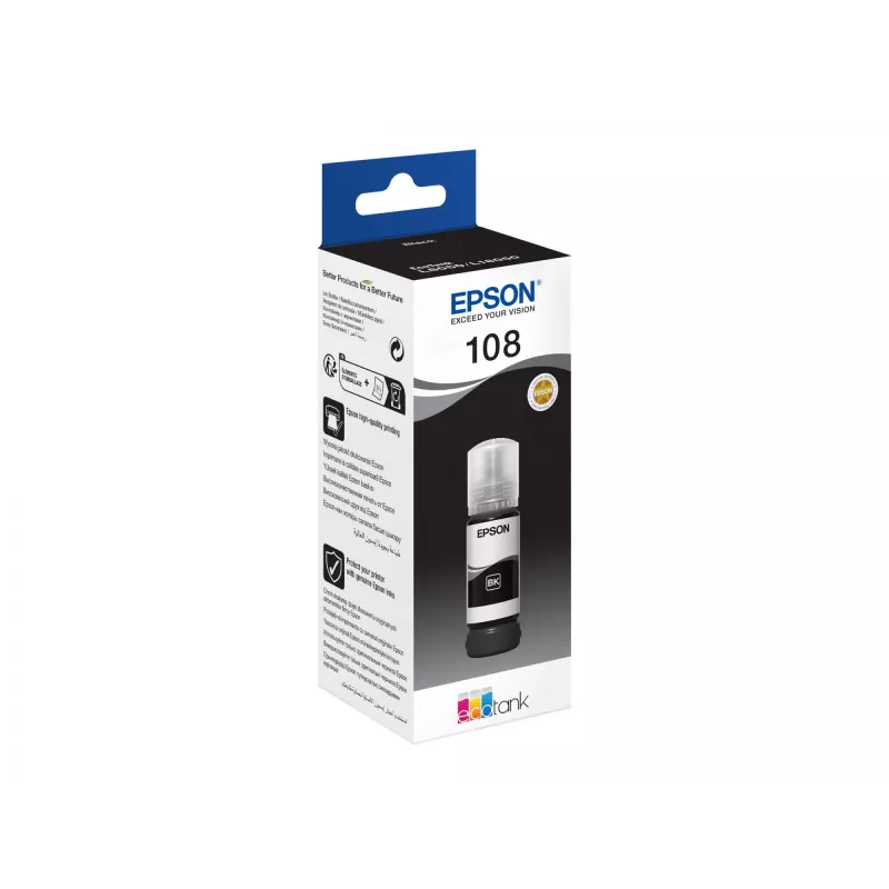 EPSON 108 EcoTank juodo rašalo buteliukas