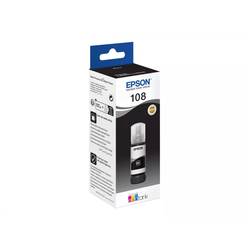 EPSON 108 EcoTank juodo rašalo buteliukas