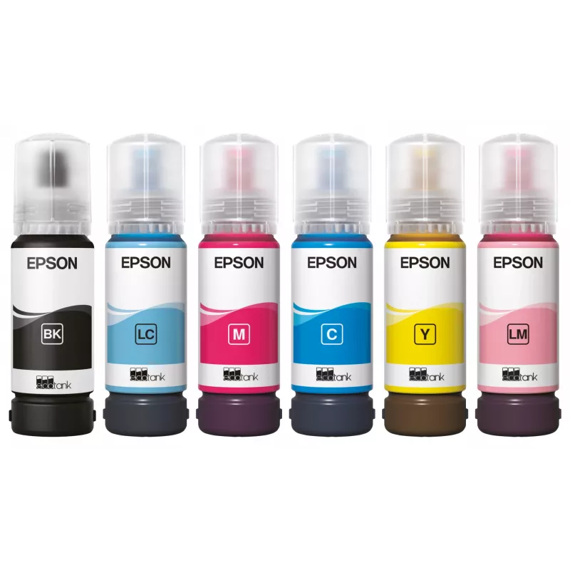 EPSON 108 EcoTank šviesiai mėlyni rašalo buteliukas