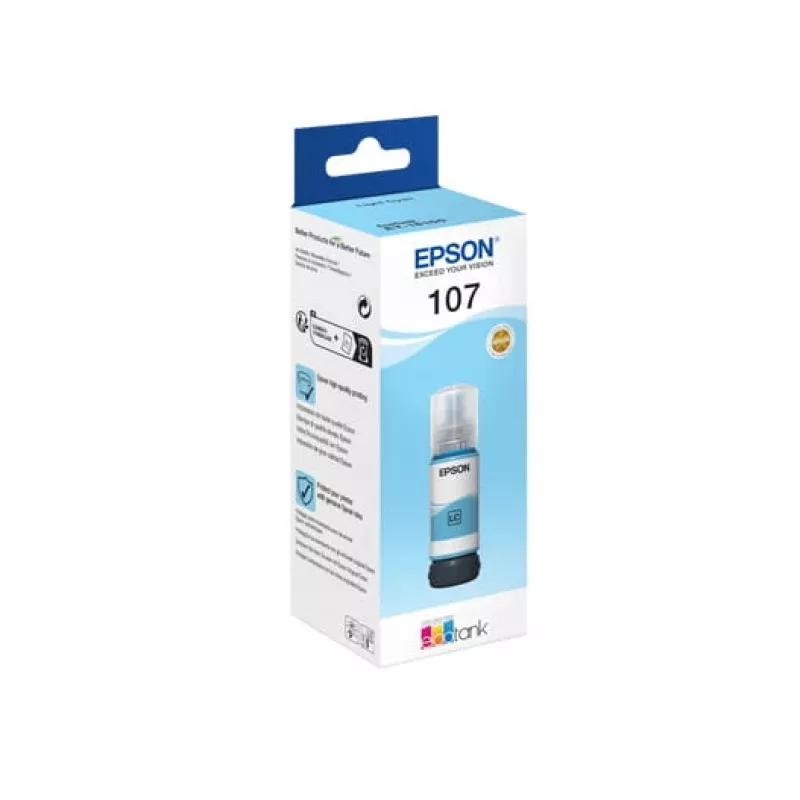 EPSON 108 EcoTank šviesiai mėlyni rašalo buteliukas