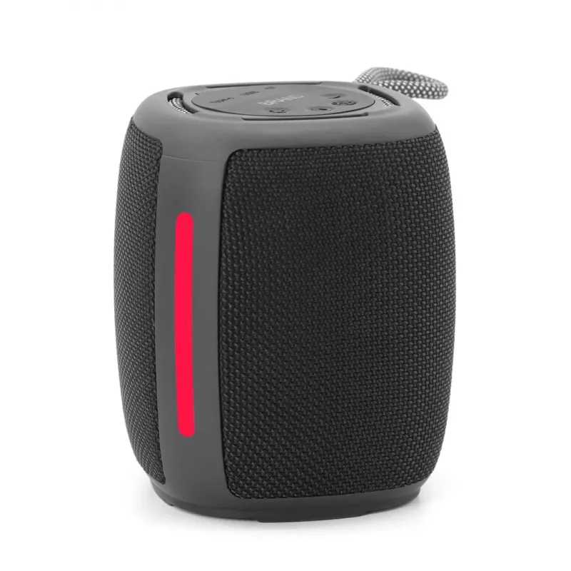 Nešiojamas garsiakalbis Gembird SPK-BT-LED-03-BK Juodas