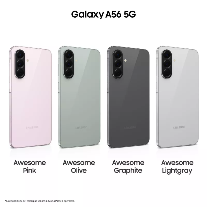Samsung Galaxy A56 17 cm (6.7 inch) Dual SIM Android 15 5G USB Type-C 8 GB 128 GB 5000 mAh Graphite