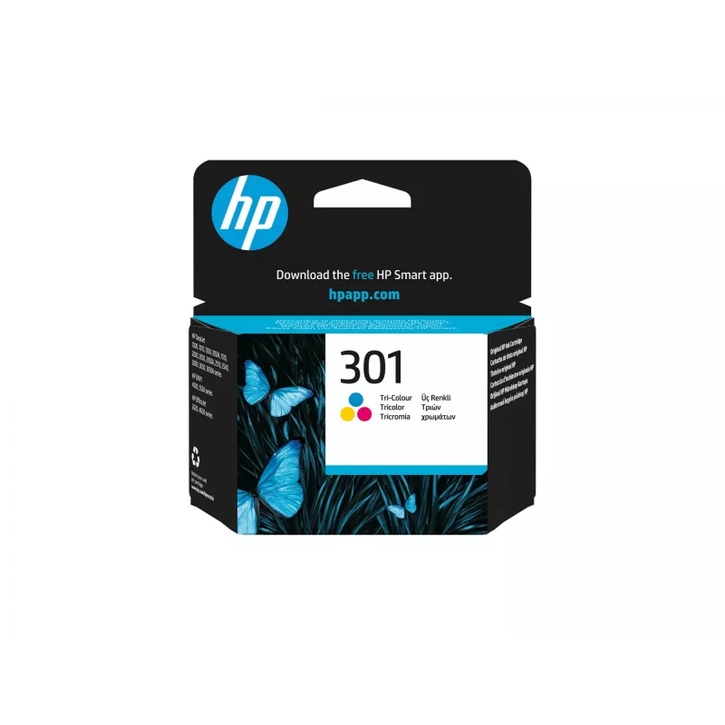 Originalus HP 301 trijų spalvų kasetė
