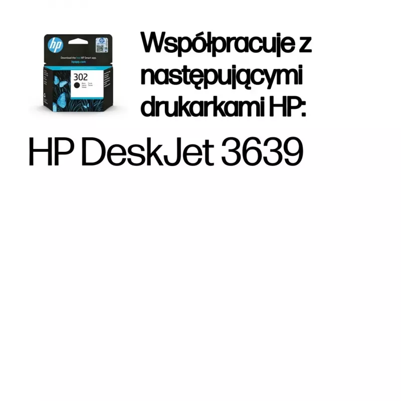 HP 302 Original juoda rašalo kasetė