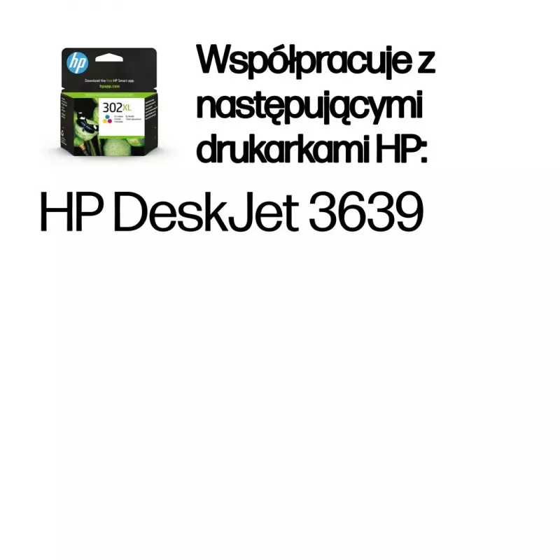 HP 302XL Original didelės talpos trispalvė kasetė