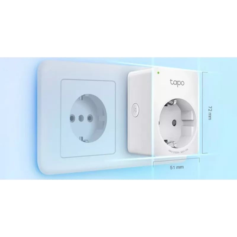 Tapo P100 V2 – išmanus kištukinis lizdas mini, belaidis, 802.11b/g/n, Bluetooth 4.2