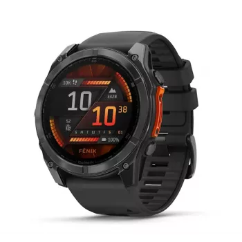 Garmin Fenix 8 3.56 cm (1.4 colio) AMOLED 51 mm skaitmeninis 454 x 454 pikselių jutiklinis ekranas Titanas Wi-Fi GPS (palydovas)