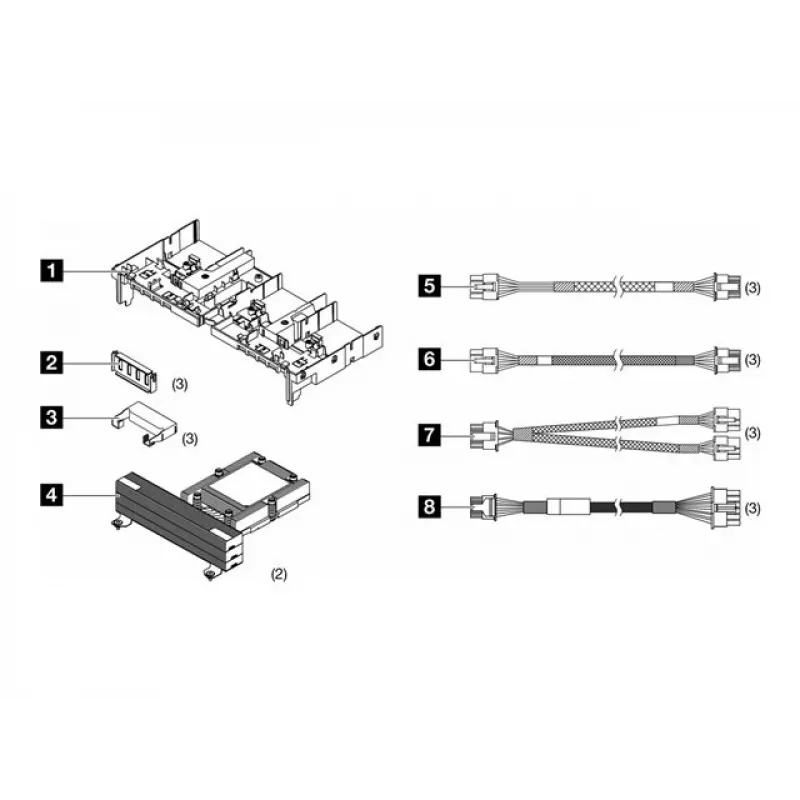 LENOVO ISG ThinkSystem SR665 V3 GPU Full Length šiluminio valdymo rinkinys