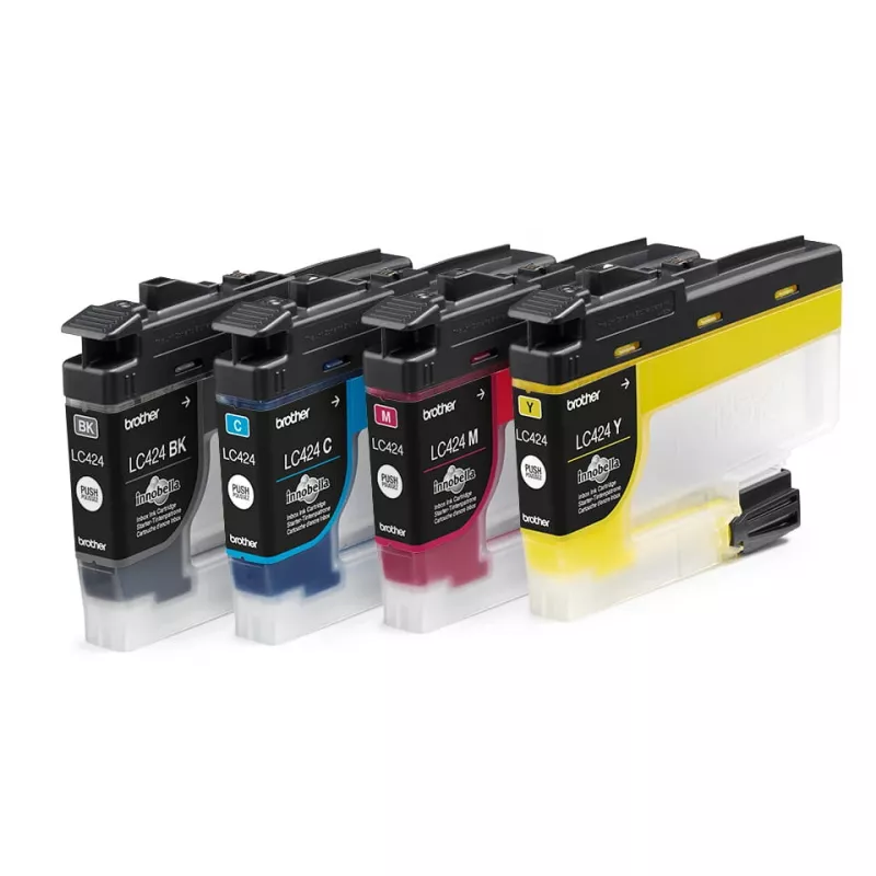 Originalus rašalo kasetės rinkinys Brother LC424VAL Multipack (juoda, žydra, purpurinė, geltona)