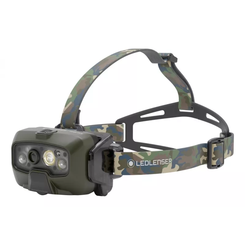 Ledlenser HF8R Core RGB Camouflage – priekinė LED lempa, žalia