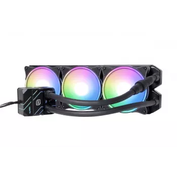 Alphacool Eisbaer Pro Aurora 360 procesoriaus viskas viename skysčio aušintuvas 12 cm juoda, balta 1 vnt.