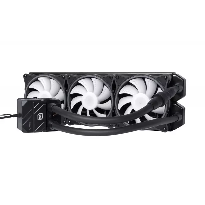 Alphacool Eisbaer Pro Aurora 360 procesoriaus viskas viename skysčio aušintuvas 12 cm juoda, balta 1 vnt.