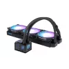 Alphacool Eisbaer Pro Aurora 360 procesoriaus viskas viename skysčio aušintuvas 12 cm juoda, balta 1 vnt.