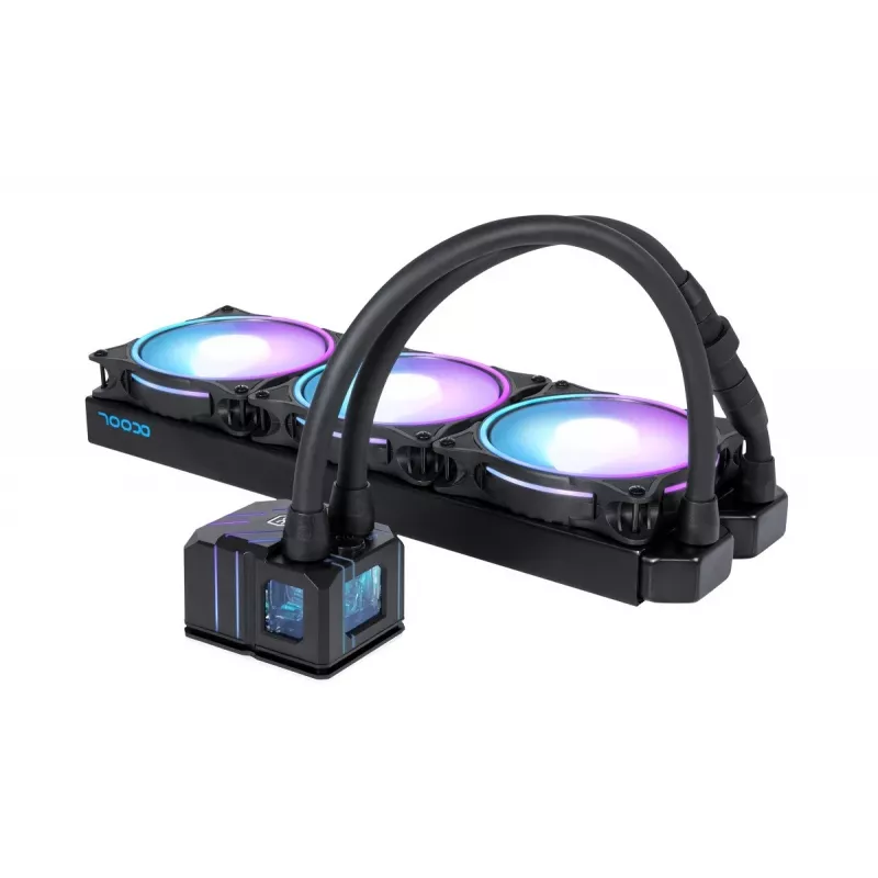 Alphacool Eisbaer Pro Aurora 360 procesoriaus viskas viename skysčio aušintuvas 12 cm juoda, balta 1 vnt.