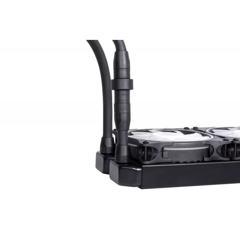 Alphacool Eisbaer Pro Aurora 360 procesoriaus viskas viename skysčio aušintuvas 12 cm juoda, balta 1 vnt.