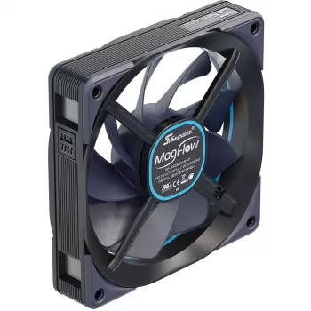 Seasonic MagFlow 1225 PWM 1 ventiliatoriaus rinkinys 120x124x27 mm / FDB guolis / 63,33 CFM / 33,78 dBa / 2200 RPM / Magnetiniai kabeliai