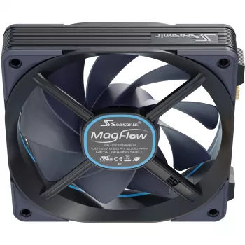Seasonic MagFlow 1225 PWM 1 ventiliatoriaus rinkinys 120x124x27 mm / FDB guolis / 63,33 CFM / 33,78 dBa / 2200 RPM / Magnetiniai kabeliai
