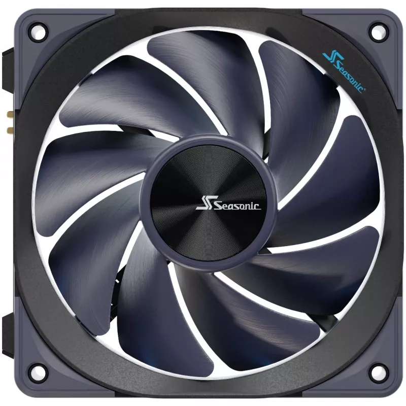 Seasonic MagFlow 1225 PWM 1 ventiliatoriaus rinkinys 120x124x27 mm / FDB guolis / 63,33 CFM / 33,78 dBa / 2200 RPM / Magnetiniai kabeliai