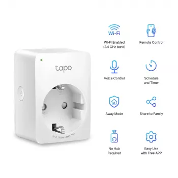 TP-Link Tapo Mini išmanusis Wi-Fi kištukinis lizdas