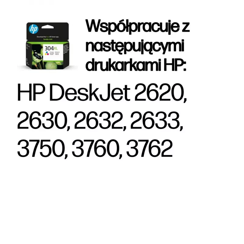 HP 304XL Tri-color Original kasetė su rašalu