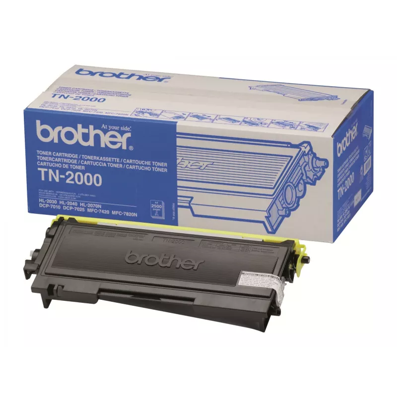 Originalus kasečių toneris Brother TN-2000 2500 puslapių Juoda