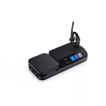 Yealink BH71-WORKSTATION belaidės ausinės į ausį Juodos spalvos su įkrovimo stoveliu