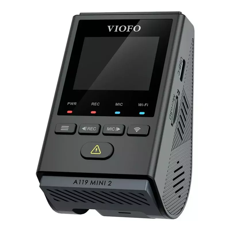 Vaizdo registratorius VIOFO A119 MINI 2-G GPS – 1 kanalo Quad HD 2560×1440, Sony STARVIS 2 IMX675, 60 kadrų/s, 140° F1.6, GPS, Wi-Fi, Dviejų juostų, Parkavimo režimas