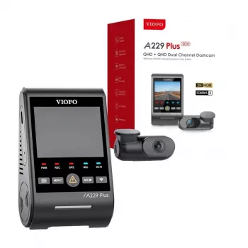 VAIZDO REGISTRATORIUS VIOFO A229 PLUS 2CH 2K + 2K WiFi GPS A229 PLUS 2CH-G