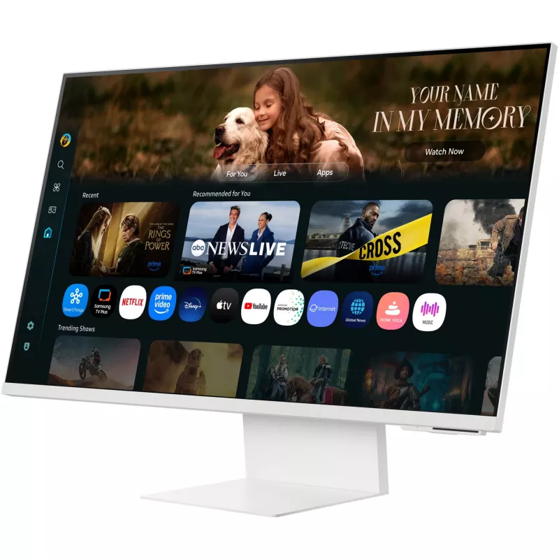 LCD Monitorius | SAMSUNG | LS32FM801UUXDU | 32 colių | Smart/4K | VA skydelis | 3840x2160 | 16:9 | 60 Hz | 4 ms | Baltas