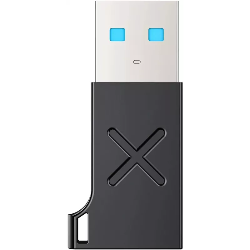 Unitek USB-C į USB-A adapteris A1049ABK01 — juodas, USB-C (motina) į USB-A (tėvas) kompaktiškas adapteris