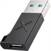 Unitek USB-C į USB-A adapteris A1049ABK01 — juodas, USB-C (motina) į USB-A (tėvas) kompaktiškas adapteris