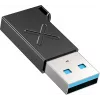 Unitek USB-C į USB-A adapteris A1049ABK01 — juodas, USB-C (motina) į USB-A (tėvas) kompaktiškas adapteris