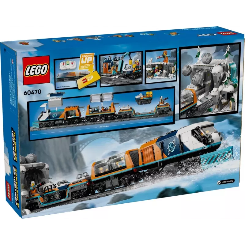 LEGO CITY 60470 Tyrėjų Arkties poliarinis ekspresas traukinys
