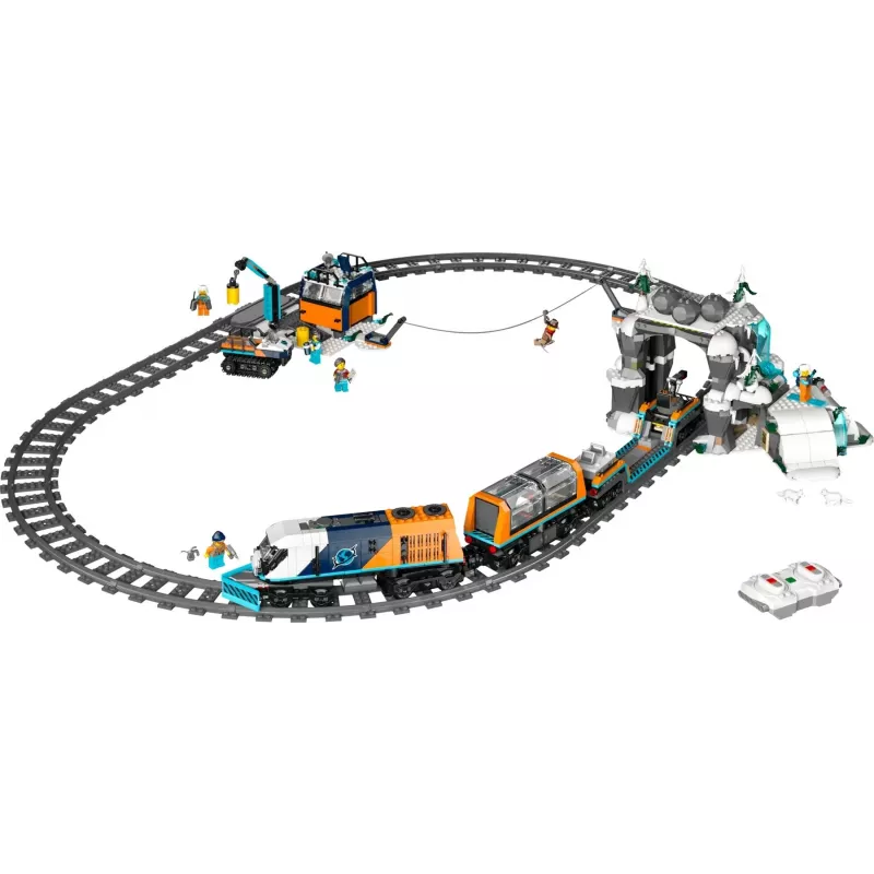 LEGO CITY 60470 Tyrėjų Arkties poliarinis ekspresas traukinys