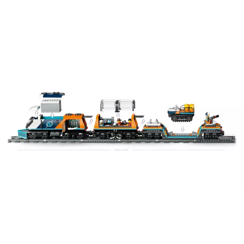 LEGO CITY 60470 Tyrėjų Arkties poliarinis ekspresas traukinys