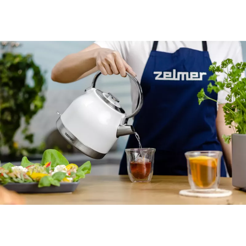 Elektrinis virdulys Zelmer ZCK7940 1,5 l 2200 W Nerūdijantis plienas, Balta