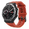 Išmanusis laikrodis Amazfit T-Rex 3 Lava – 1,5 col. AMOLED, 480×480, GPS, 700 mAh, 32 GB, nerūdijančio plieno korpusas, silikoninis dirželis