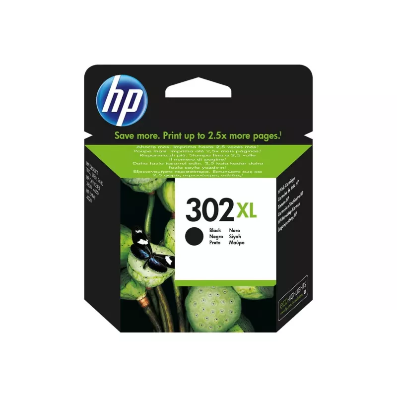 HP 302XL kasetė su juodu rašalu