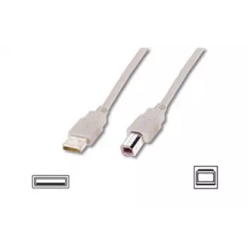 Logilink USB 2.0 jungiamasis kabelis USB-A į USB-B, USB A kištukas, USB B kištukas, 5 m, pilka