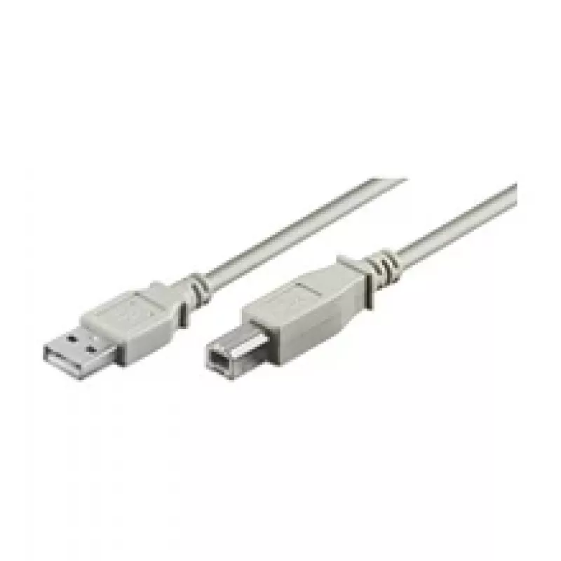 Logilink USB 2.0 jungiamasis kabelis USB-A į USB-B, USB A kištukas, USB B kištukas, 5 m, pilka