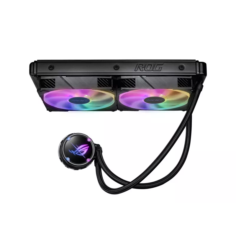 ASUS ROG STRIX LC II 280 ARGB procesoriaus skysčio aušintuvas 14 cm juodas