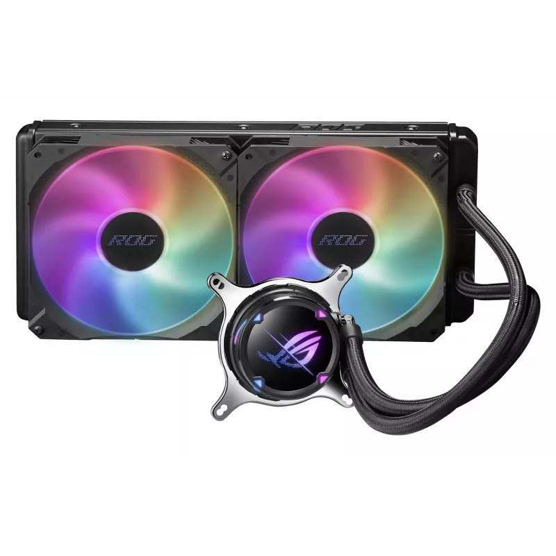 ASUS ROG STRIX LC II 280 ARGB procesoriaus skysčio aušintuvas 14 cm juodas