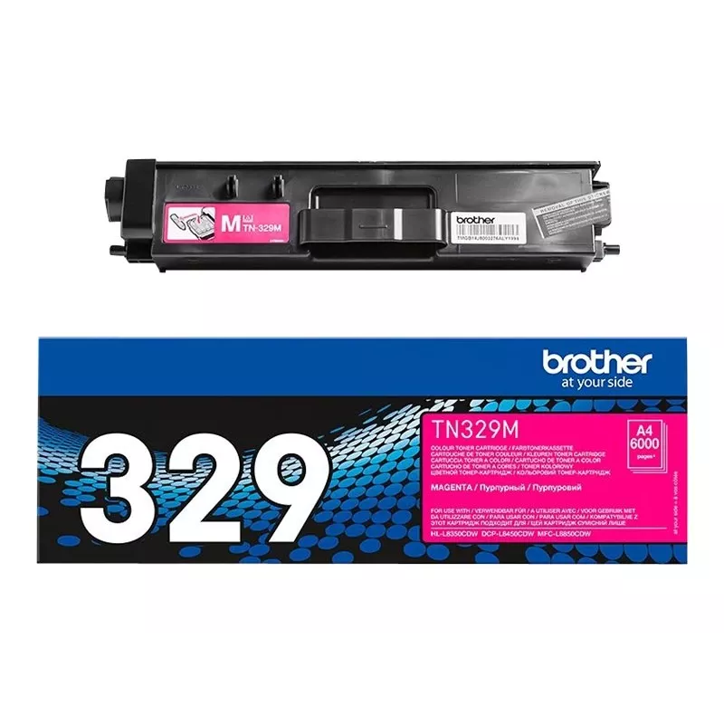 Brother TN-329M rašalo kasetė, purpurinė, 6000 puslapių
