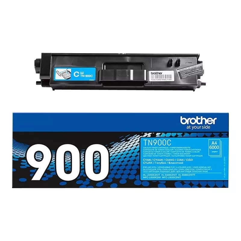 Dažų kasetė Brother TN-900C Cyan, 6000 puslapių