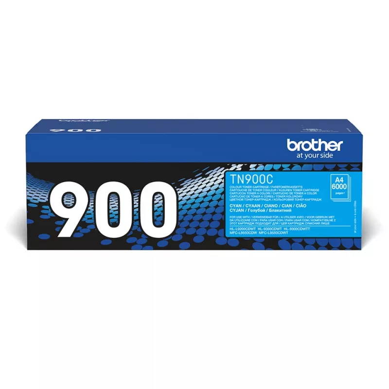 Dažų kasetė Brother TN-900C Cyan, 6000 puslapių