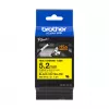 Brother HSe-611E šilumai susitraukiantis vamzdelis, 5,2 mm x 1,5 m, juodas ant geltono