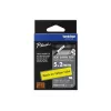 Brother HSe-611E šilumai susitraukiantis vamzdelis, 5,2 mm x 1,5 m, juodas ant geltono